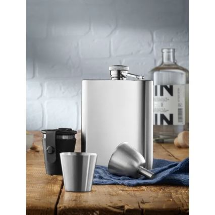 WMF - Set heupfles en shotglaasjes MANHATTAN, 6-delig