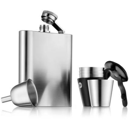 WMF - Set heupfles en shotglaasjes MANHATTAN, 6-delig