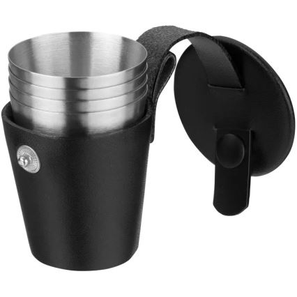 WMF - Set heupfles en shotglaasjes MANHATTAN, 6-delig