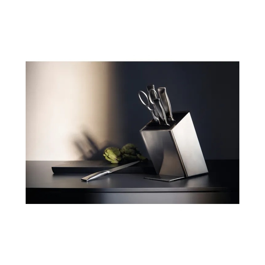 WMF - Set keukenmessen in messenblok GRAND GOURMET, 6-delig