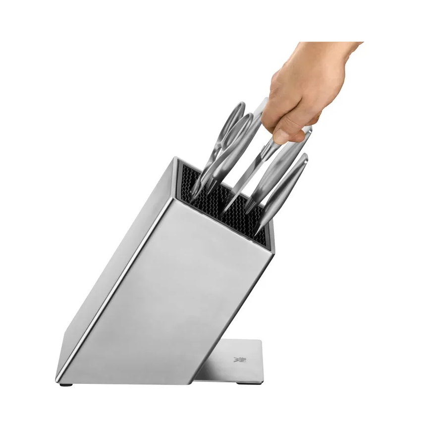 WMF - Set keukenmessen in messenblok GRAND GOURMET, 6-delig