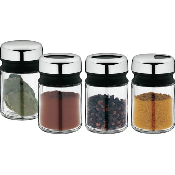 WMF - Set kruidenpotjes 4 stuks DEPOT 9,5 cm roestvrij