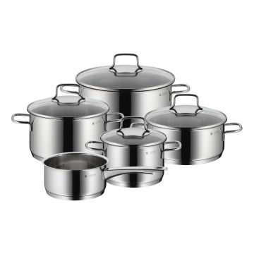 WMF - Set potten 5pcs ASTORIA roestvrij