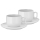 WMF - SET van 2 cappuccinokopjes met schotel BARISTA 160 ml wit