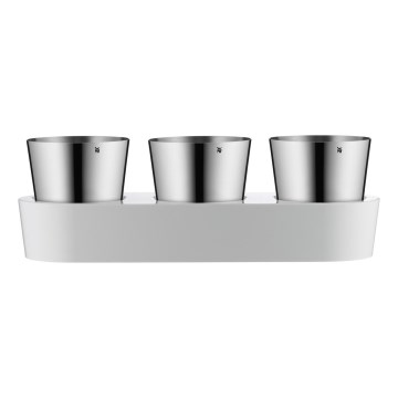 WMF - Zelfwater gevende kruidenpot 3 st GOURMET wit/roestvrij staal