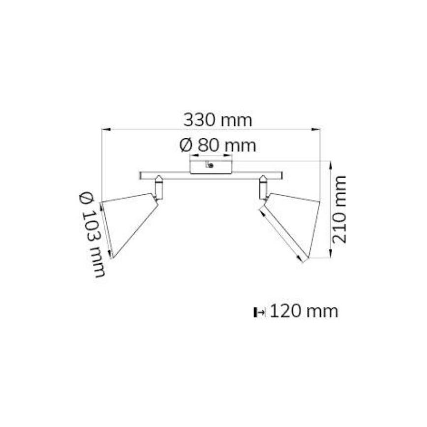 Wofi 10158 - Spot GLORIA 2xE14/28W/230V
