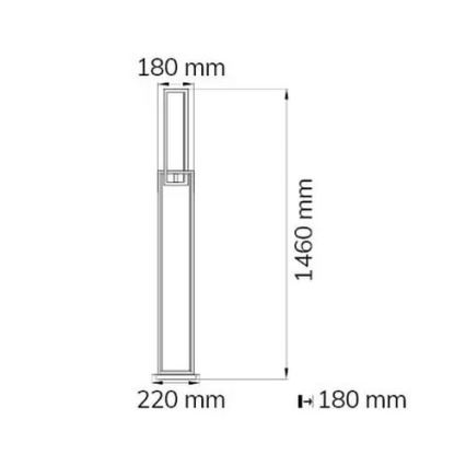 Wofi 11373 - Lampadaire à intensité variable MURIEL LED/33W/230V 3000K