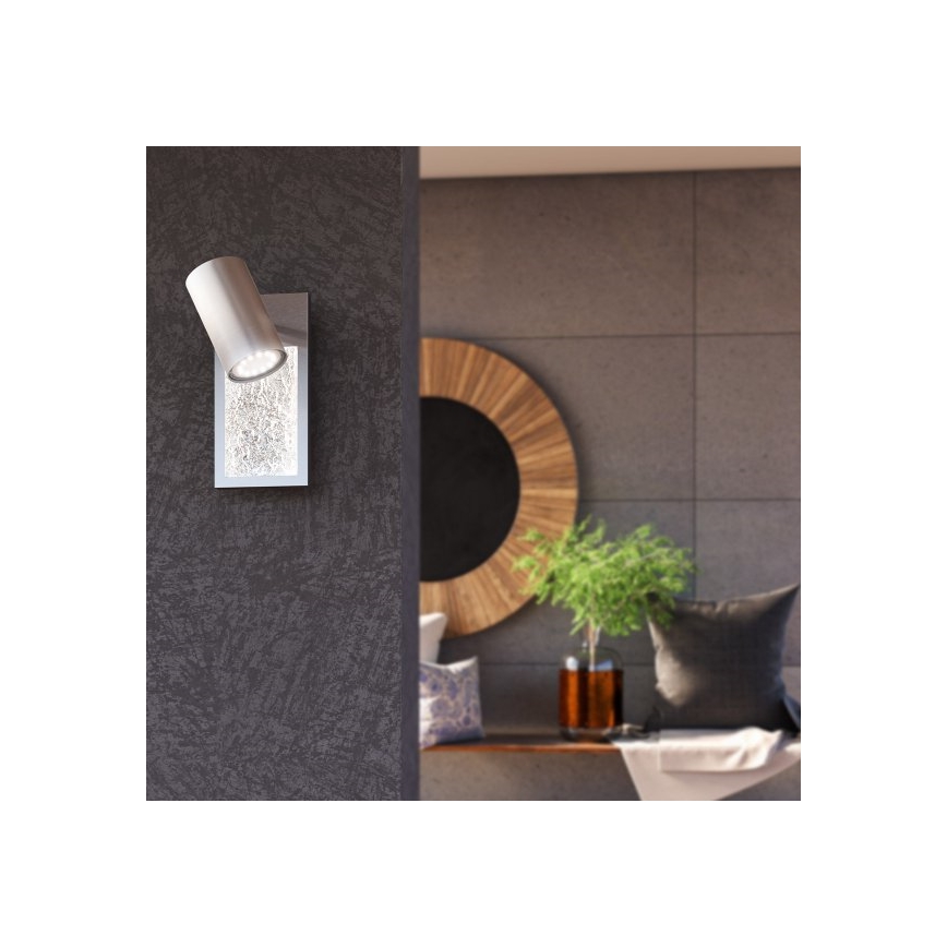 Wofi 11589 - Spot mural BALI 1xGU10/5W/230V + LED/6W/230V