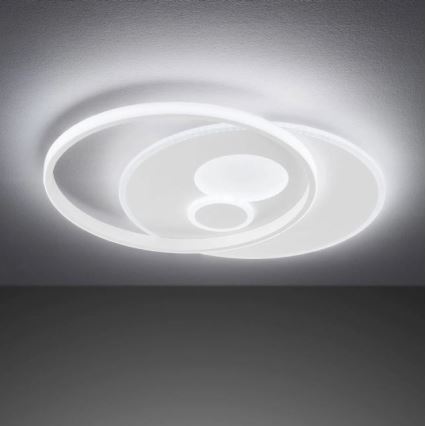 Wofi 11621 - Plafonnier à intensité variable AKON LED/38W/230V 2700-5500K+ Télécommande