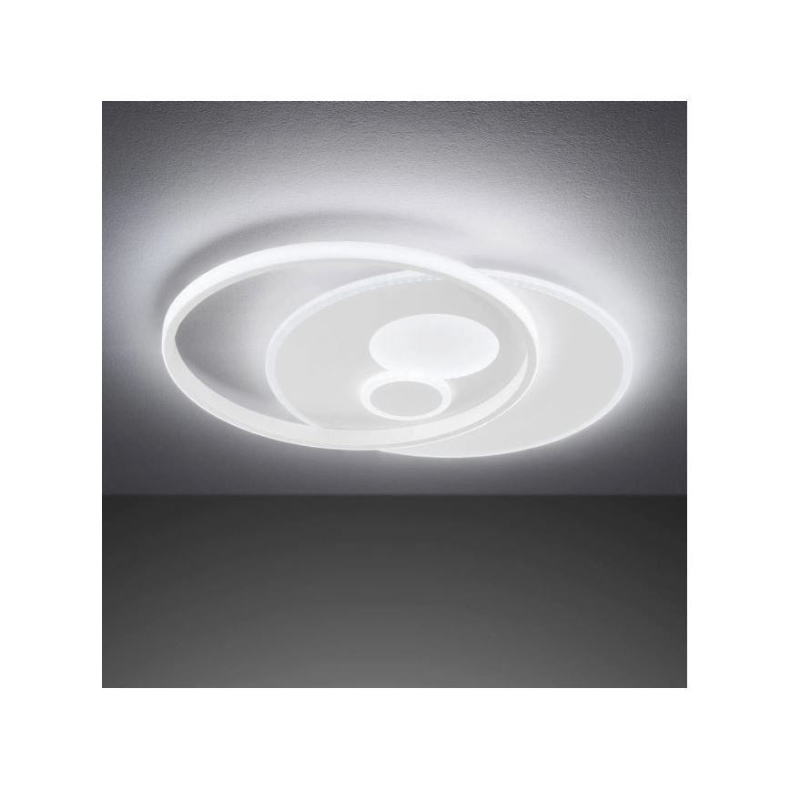 Wofi 11621 - Plafonnier à intensité variable AKON LED/38W/230V 2700-5500K+ Télécommande