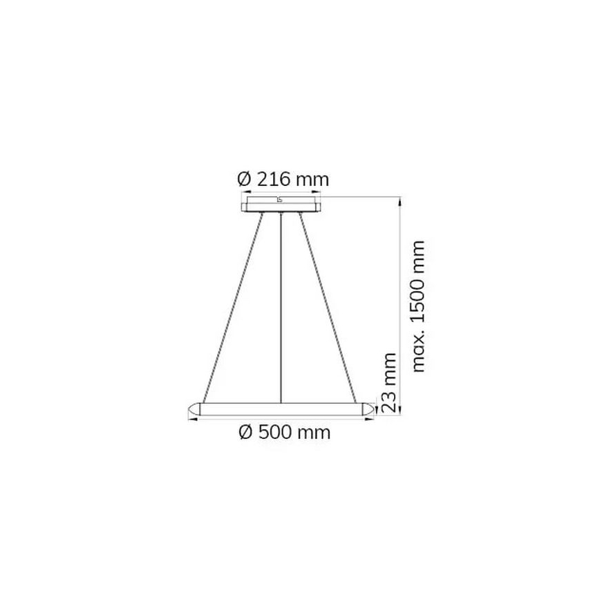 Wofi 11677 - Suspension filaire à intensité variable NEWA LED/27,5W/230V