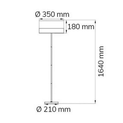 Wofi 11765 - Lampadaire DAVIE 1xE27/40W/230V