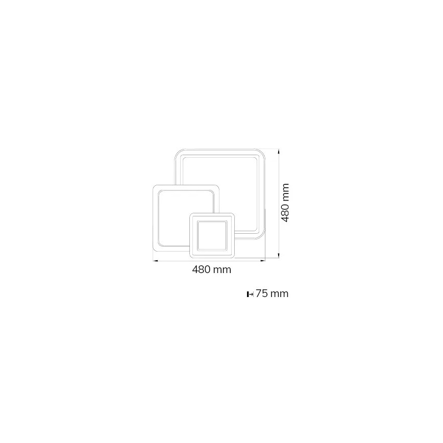 Wofi 11860 - LED dimbare plafondlamp MOLA LED/36W/230V 3000-5500K + afstandsbediening