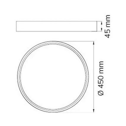 Wofi 12055 - LED Plafondlamp DUBAI LED/27,5W/230V wit