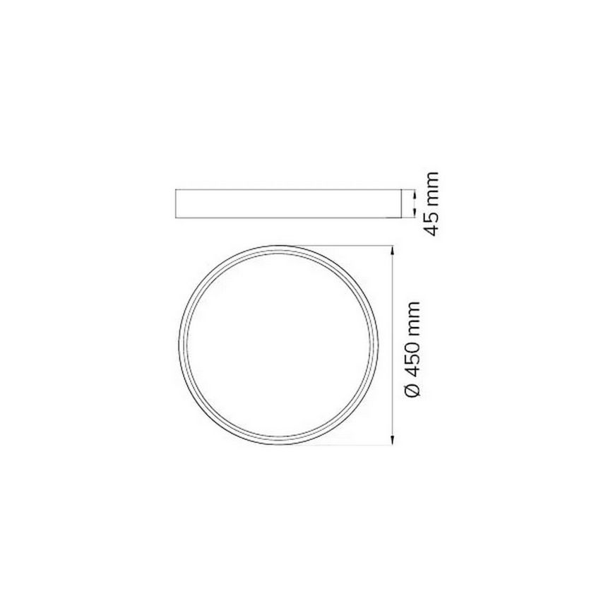 Wofi 12055 - LED Plafondlamp DUBAI LED/27,5W/230V wit