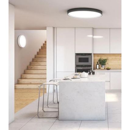 Wofi 12055 - Plafonnier à intensité variable DUBAI LED/27,5W/230V blanc