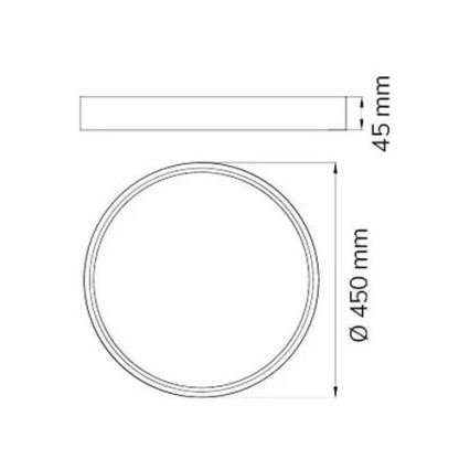 Wofi 12056 - LED Plafondlamp DUBAI LED/27,5W/230V antraciet