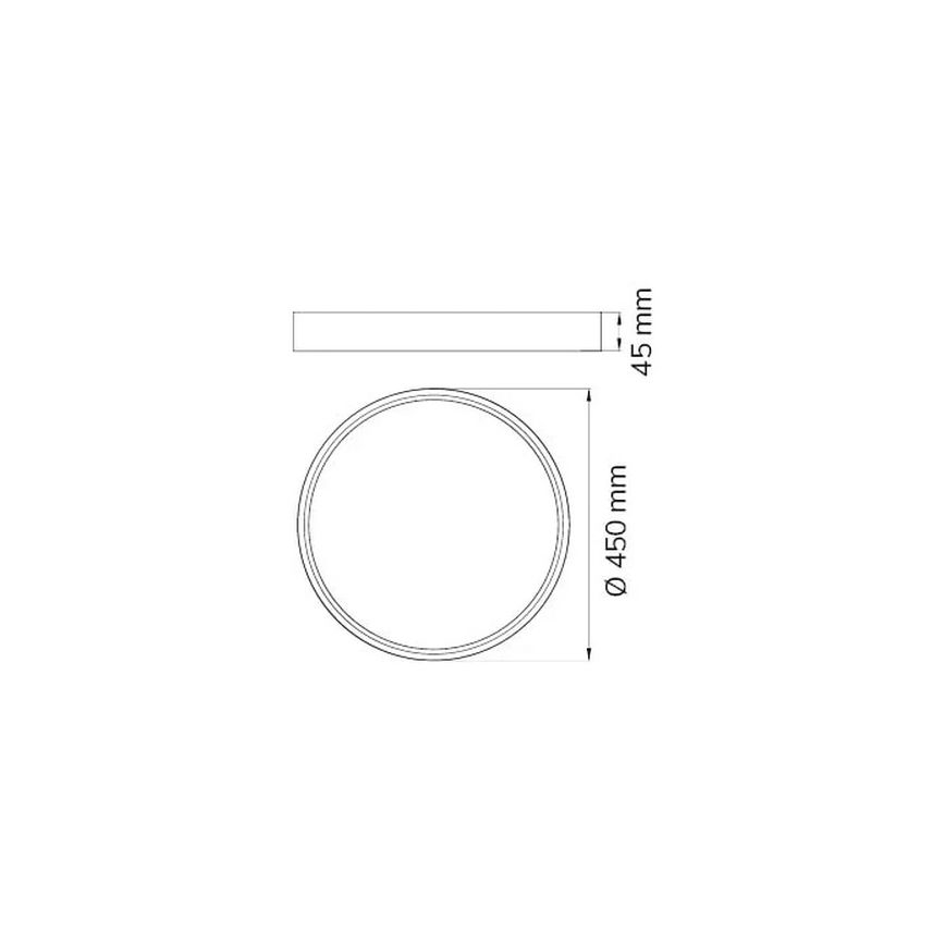 Wofi 12056 - LED Plafondlamp DUBAI LED/27,5W/230V antraciet