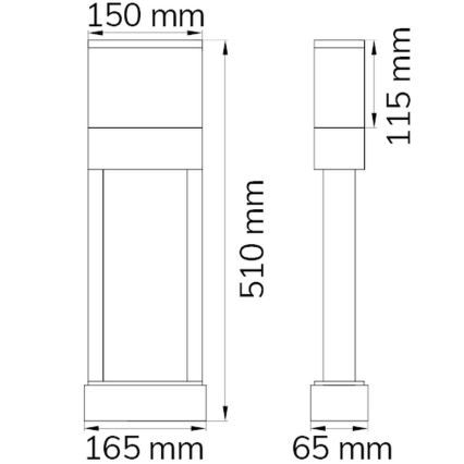 Wofi 12225 - LED Huisnummer DIEGO LED/10,5W/230V 3000K IP54