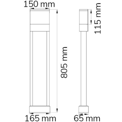 Wofi 12226 - LED Huisnummer DIEGO LED/10,5W/230V 3000K IP54