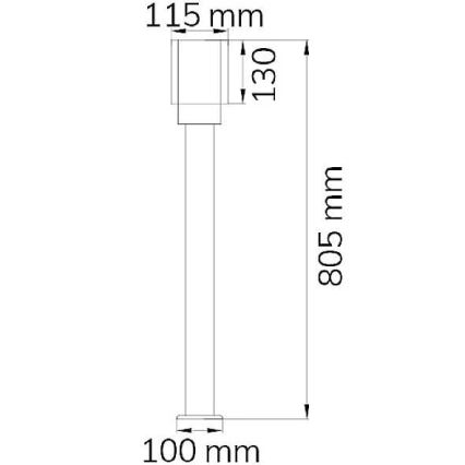 Wofi 12232 - Buitenlamp PITA 1xE27/10W/230V IP54