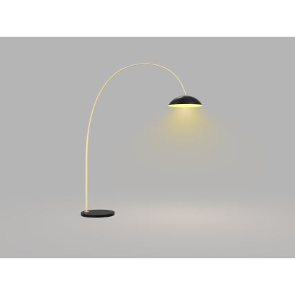 Wofi 3001-104 - Lampadaire à intensité variable ROSCOFF LED/21W/230V noir/doré