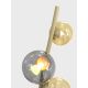 Wofi 3014-904 - Staande LED Lamp NANCY 9xG9/3,5W/230V goud/grijs