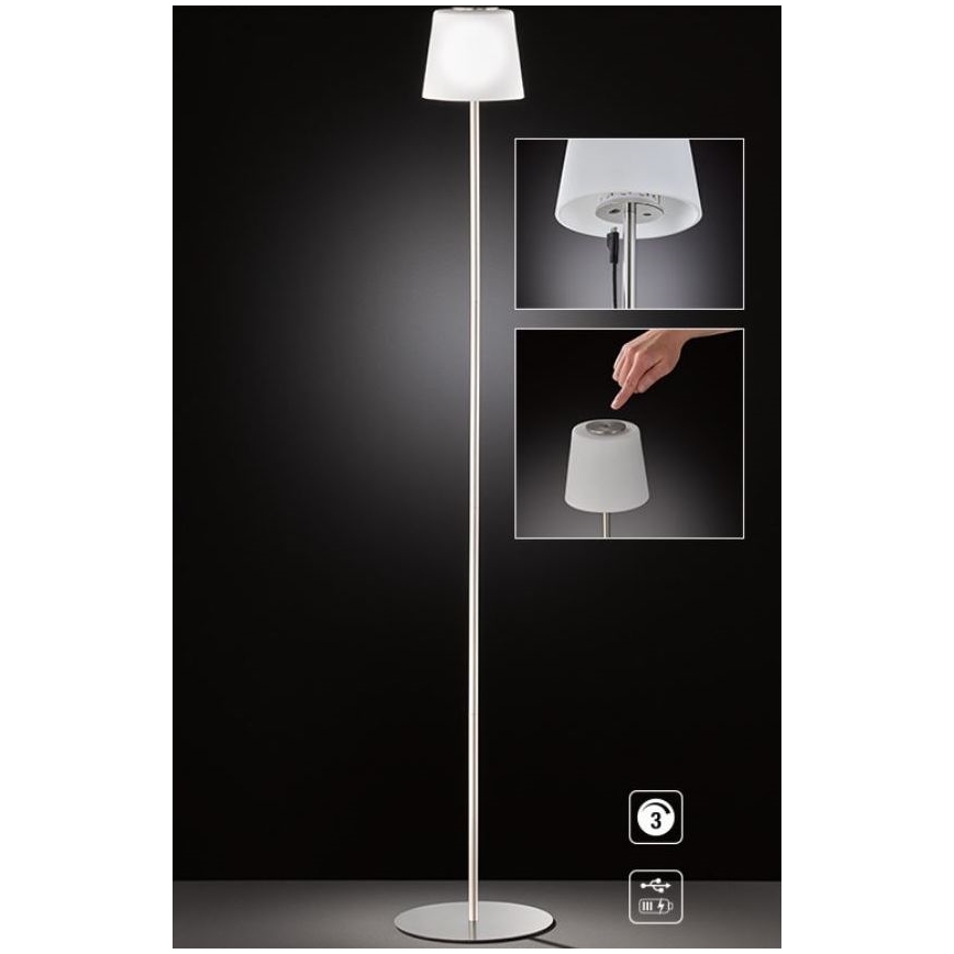 Wofi 3015.01.64.9000 - Lampe sur pied tactile dimmable LED GENK LED/2W/5V 2000 mAh