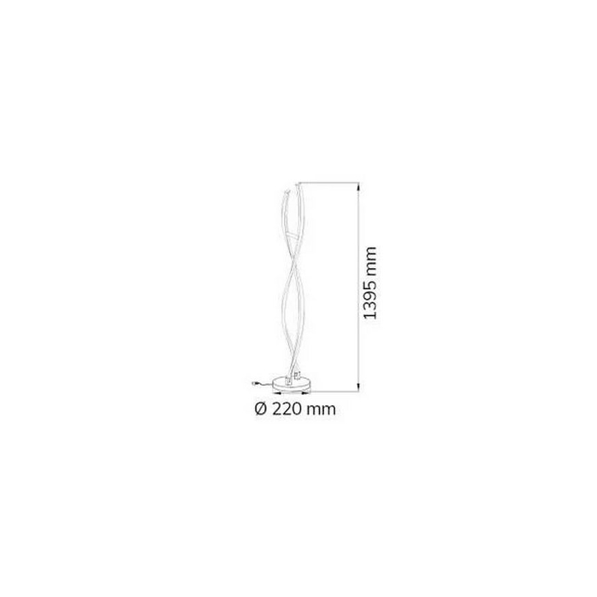 Wofi 3152.02.01.6000 - Dimbare LED Staande lamp IDANA 2xLED/14W/230V