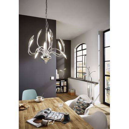 Wofi 3326.05.01.5000 - Lampadaire à intensité variable LED HAMPTON 5xLED/5,2W/230V + télécommande