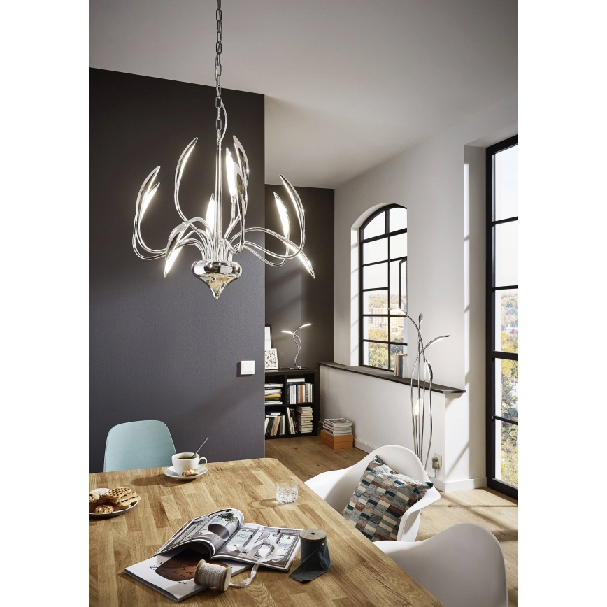 Wofi 3326.05.01.5000 - Lampadaire à intensité variable LED HAMPTON 5xLED/5,2W/230V + télécommande