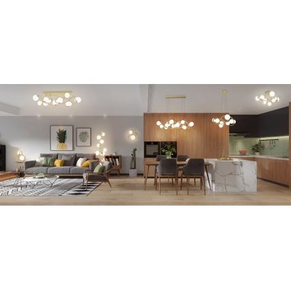 Wofi 4014-201 - Applique murale LED NANCY 2xG9/3,5W/230V doré/blanc