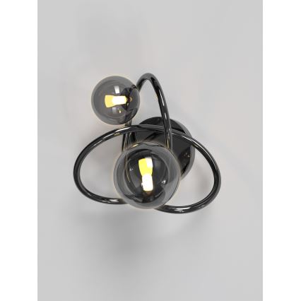 Wofi 4014-205 - Applique murale LED NANCY 2xG9/3,5W/230V noir/chrome brillant