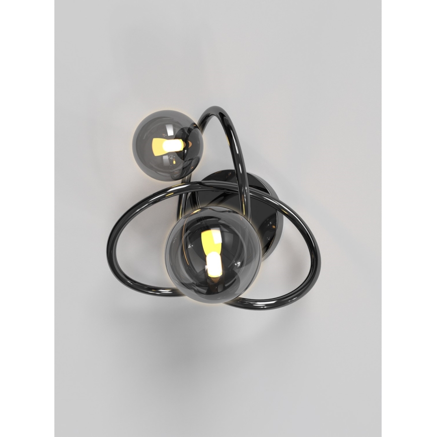 Wofi 4014-205 - Applique murale LED NANCY 2xG9/3,5W/230V noir/chrome brillant