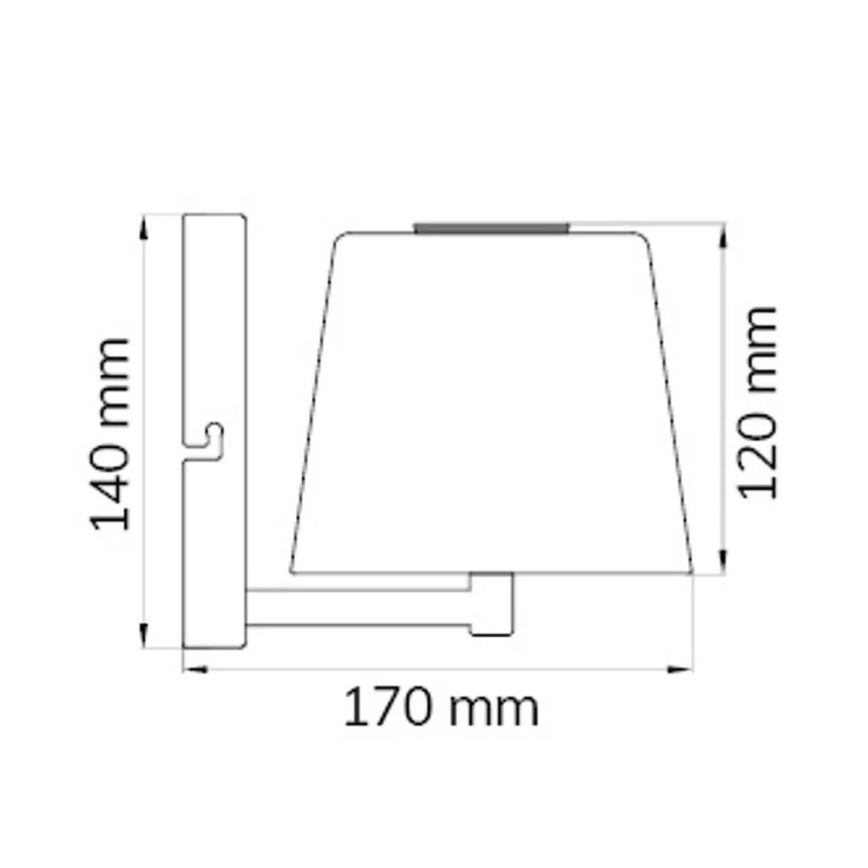 Wofi 4015.01.64.9000 - LED Dimbare wandlamp GENK LED/2W/5V 2500 mAh