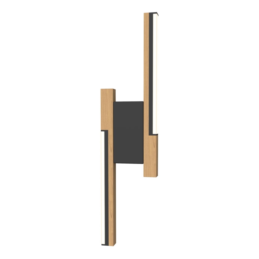 Wofi 4031-206 - LED Dimbare Wandlamp PALERMO 11W/230V hout/zwart