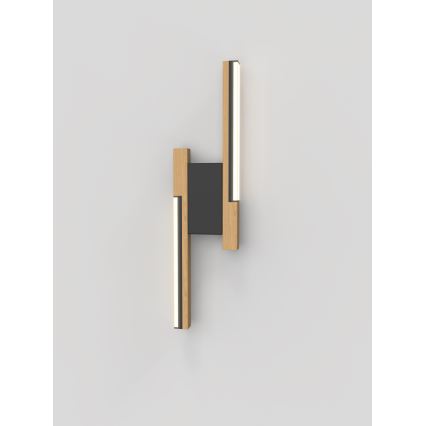 Wofi 4031-206 - LED Dimbare Wandlamp PALERMO 11W/230V hout/zwart