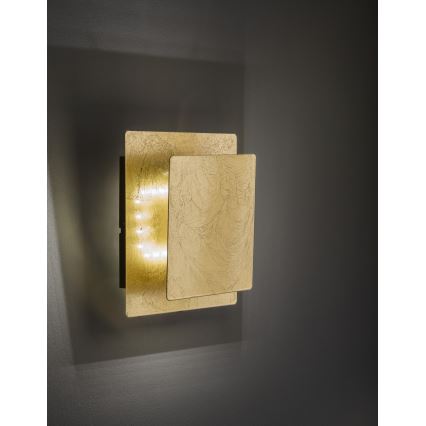 Wofi 4048-101Q - LED wand verlichting BAYONNE LED/6,5W/230V goud