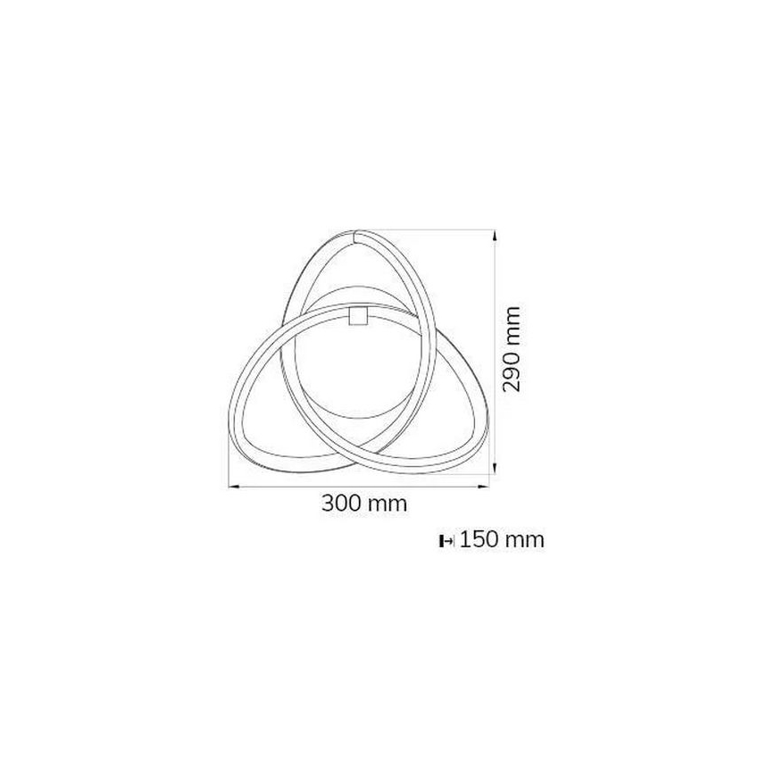 Wofi 4134.01.88.9000 - Applique murale LED INDIGO LED/14W/230V