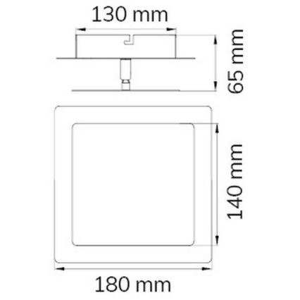 Wofi 451401709000 - LED wand verlichting FEY LED/8W/230V mat chroom