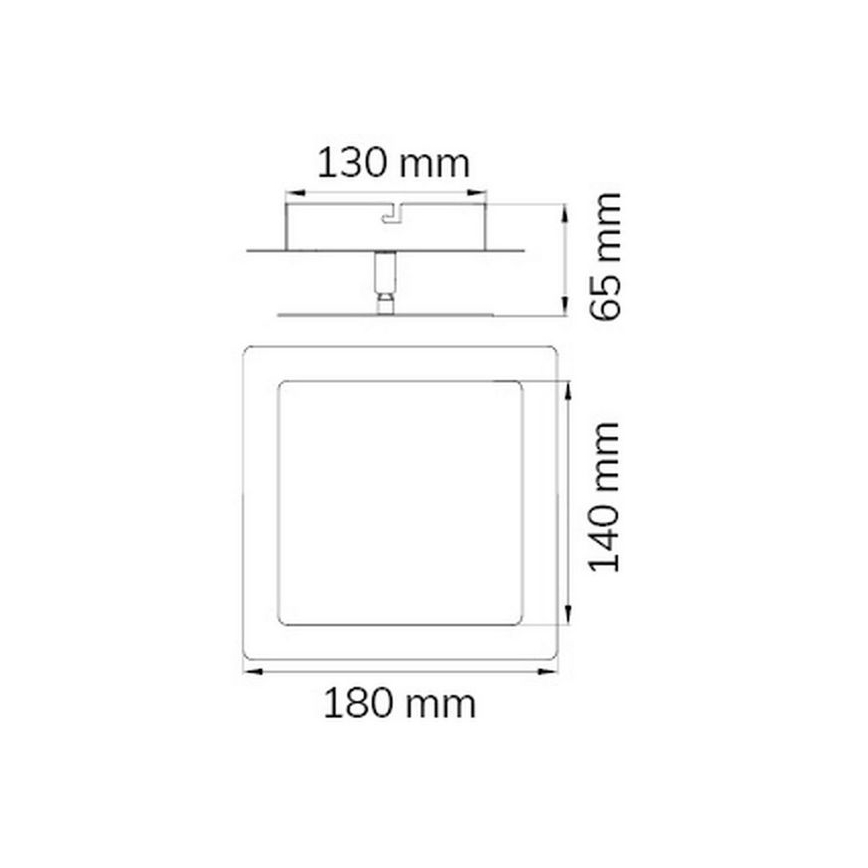 Wofi 451401709000 - LED wand verlichting FEY LED/8W/230V mat chroom