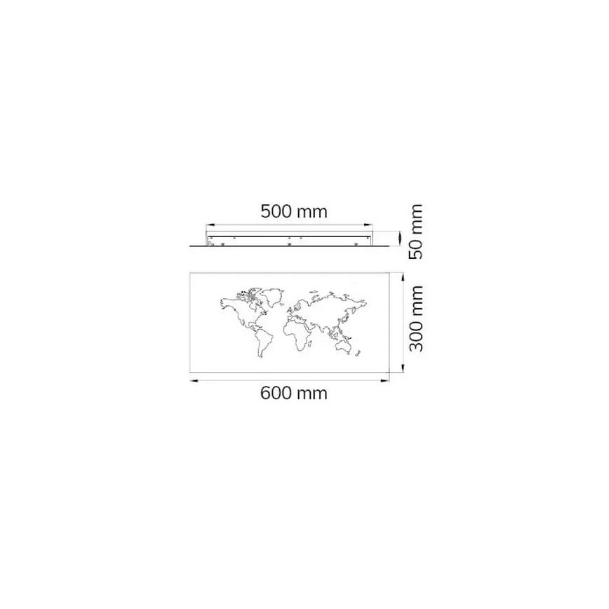 Wofi 4556.01.50.9600 - LED Wanddecoratielamp LINDA LED/26W/230V 3000K