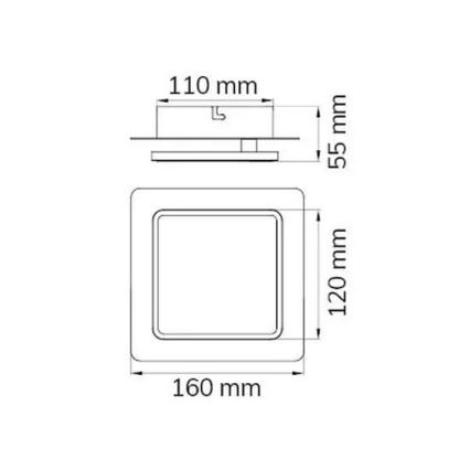 Wofi 4785.01.06.9000 - Applique murale LED SUTTER LED/4,5W/230V blanc