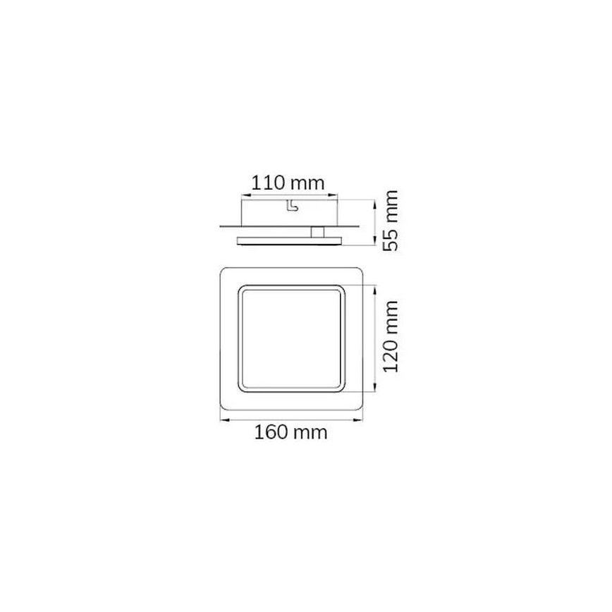 Wofi 4785.01.06.9000 - Applique murale LED SUTTER LED/4,5W/230V blanc