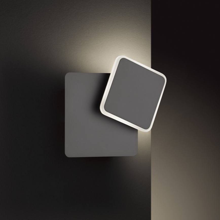 Wofi 4785.01.10.9000 - LED Wandlamp SUTTER LED/4,5W/230V 3000K zwart