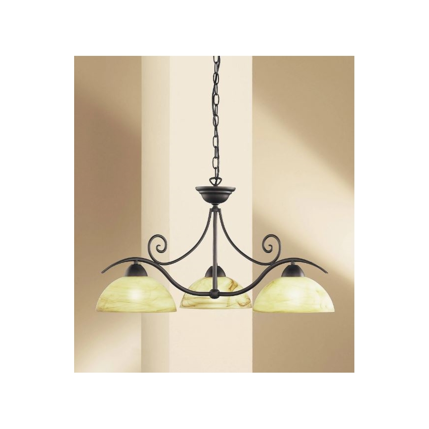 Wofi 5128.03.09.0000 - Hanglamp aan een ketting LACCHINO 3xE27/60W/230V