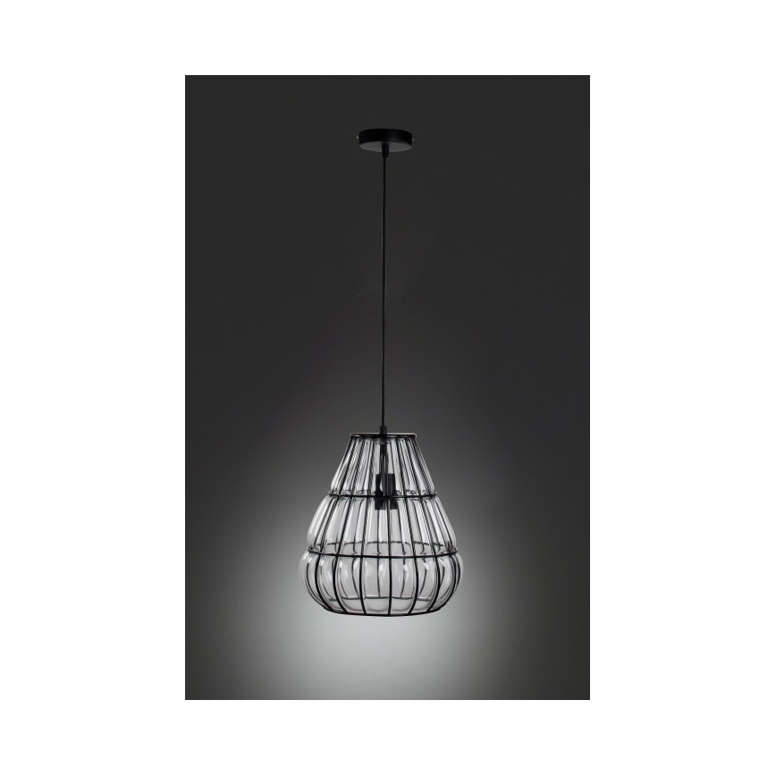 Wofi 6404.01.10.9000 - Hanglamp aan een koord BANKS 1xE27/40W/230V