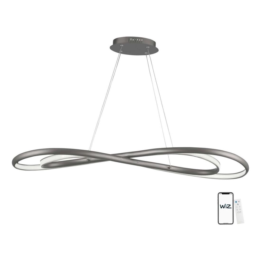 Wofi 6480.02.64.8000 - Suspension filaire à intensité variable COLLIN LED/27W/230V 2700-6000K Wi-Fi + Télécommande