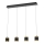 Wofi 7003-404 - Dimbare LED-hanglamp aan kabel TOULOUSE 4xLED/8,5W/230V zwart/goud