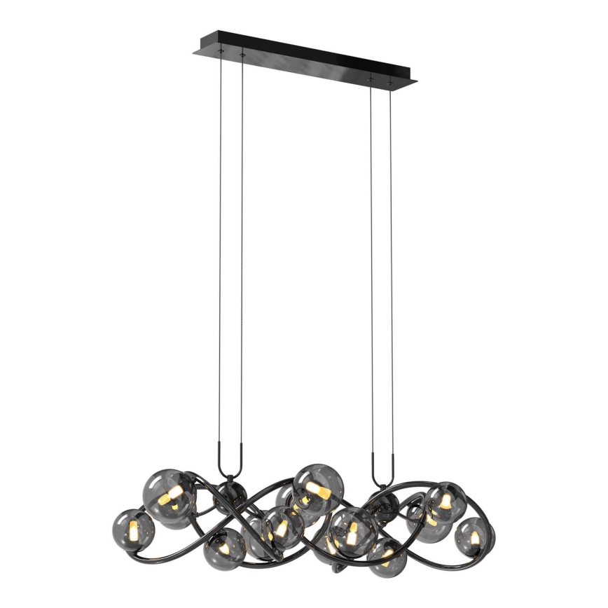 Wofi 7014-1405 - LED Hanglamp aan een koord NANCY 14xG9/3,5W/230V zwart/glanzend chroom
